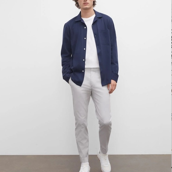 Sutton Stretch Cotton Dress Pants - New With Tags - NEVER WORN - Metal